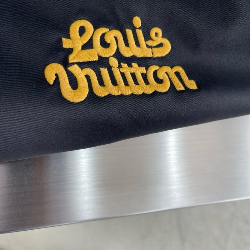 LV By Tyler, The Creator Cotton Aviator Jacket With Monogram Fleece Collar Black