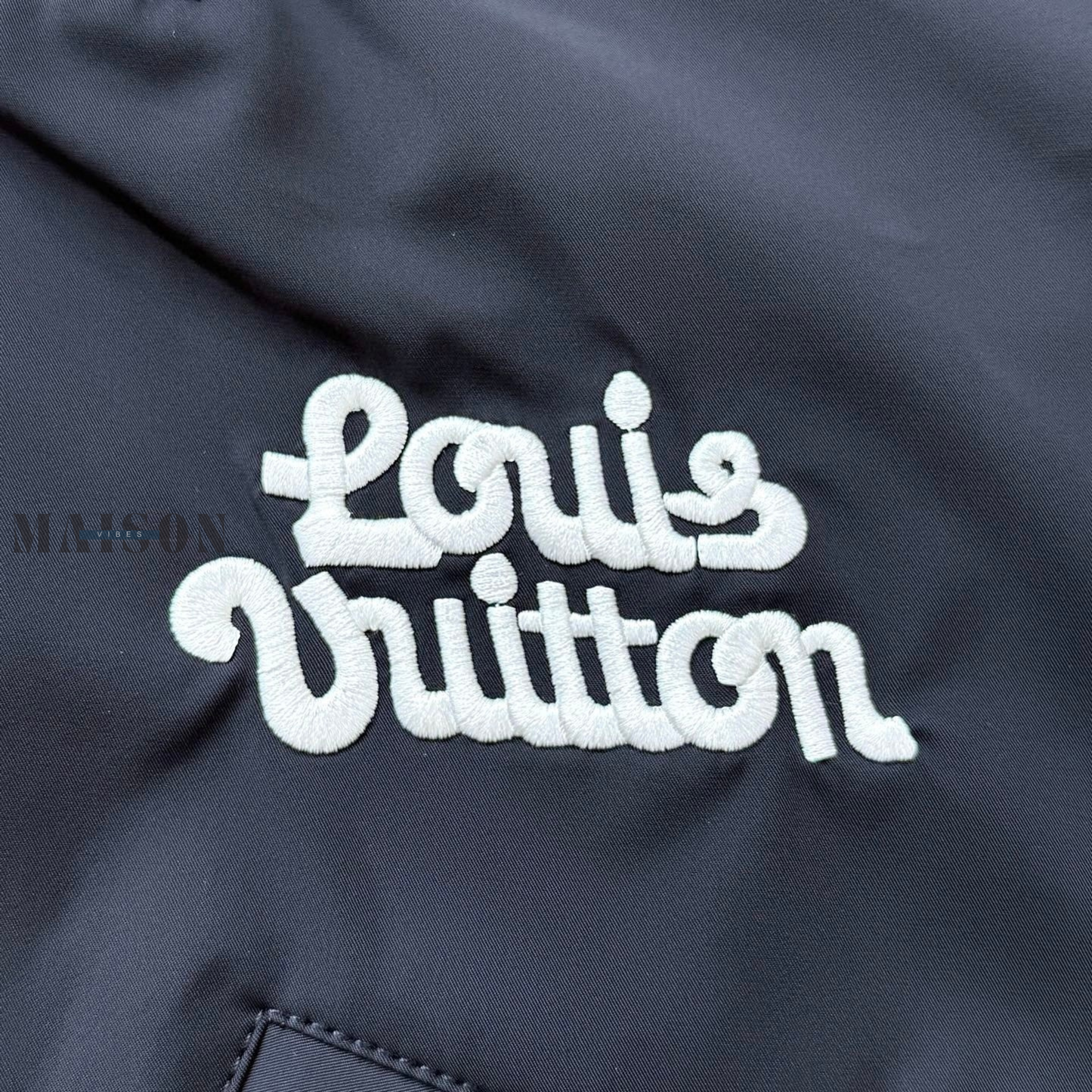BY TYLER THE CREATOR KNITTED COLLAR EMBROIDERED TECHNICAL BLOUSON BLACK