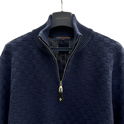 CASHMERE-WOOL BLEND HALF-ZIP PULLOVER - SK642