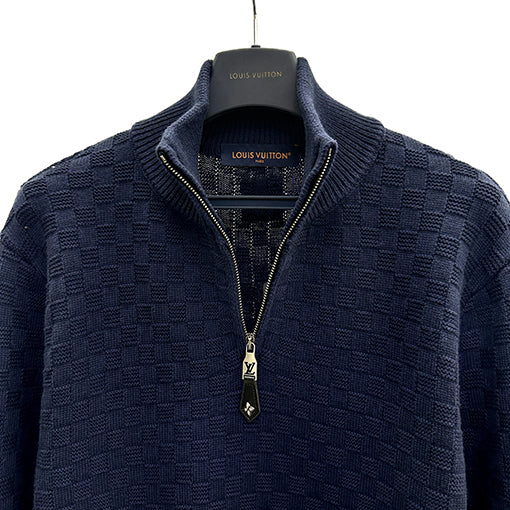 CASHMERE-WOOL BLEND HALF-ZIP PULLOVER - SK642