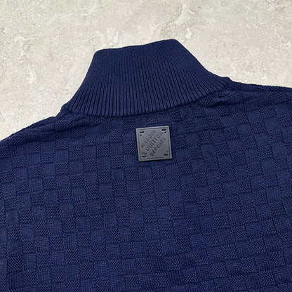 CASHMERE-WOOL BLEND HALF-ZIP PULLOVER - SK642