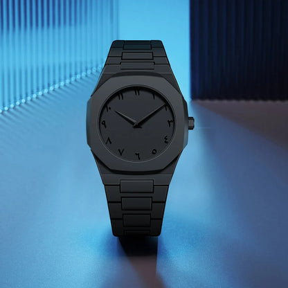 Relógio Minimalista All Black Policarbonato