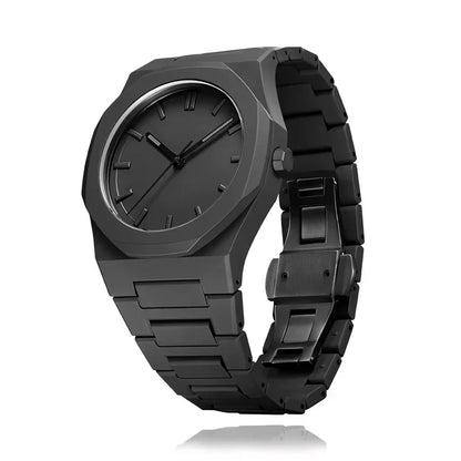 Relógio Minimalista All Black Policarbonato