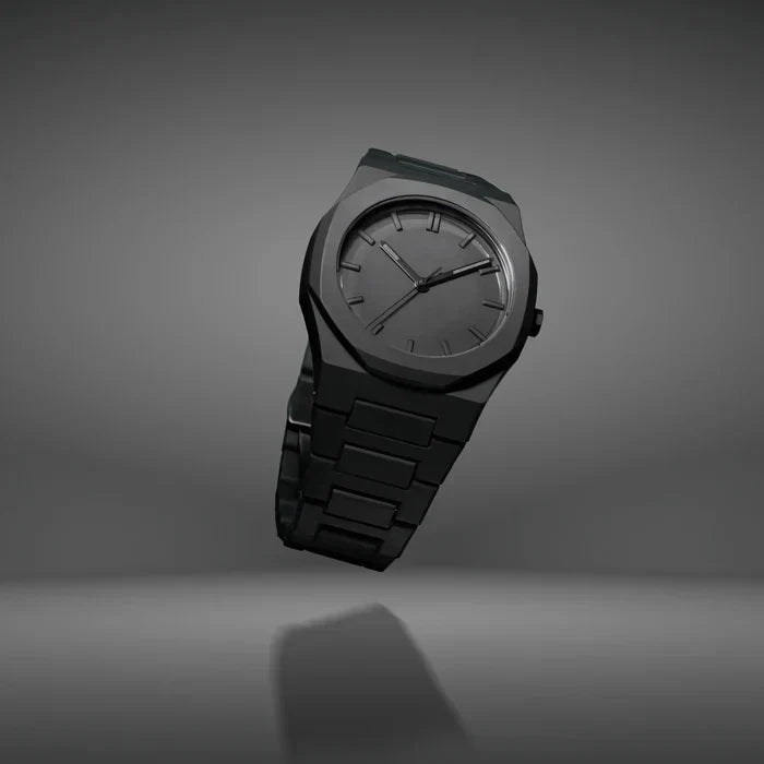 Relógio Minimalista All Black Policarbonato