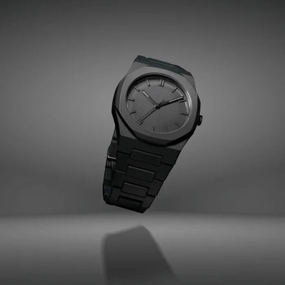 Relógio Minimalista All Black Policarbonato