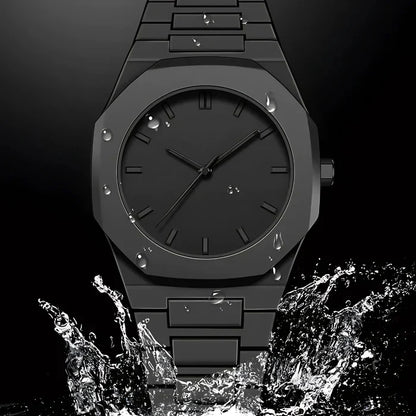 Relógio Minimalista All Black Policarbonato