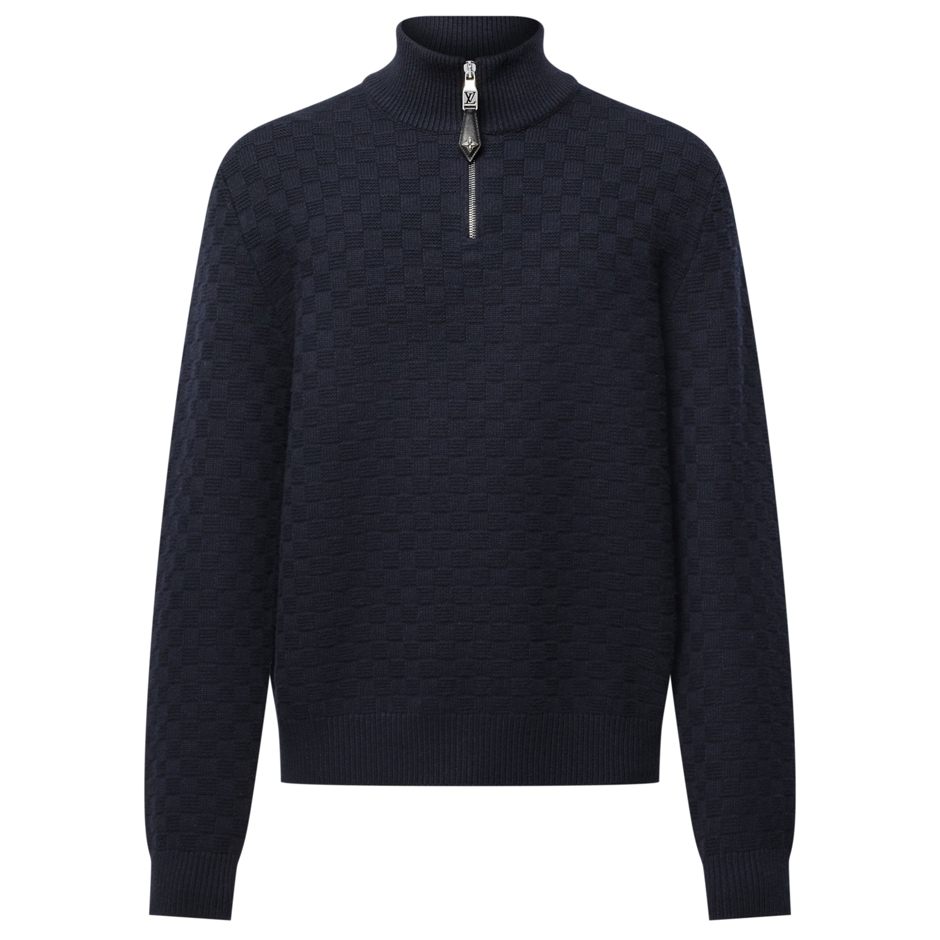 CASHMERE-WOOL BLEND HALF-ZIP PULLOVER - SK642