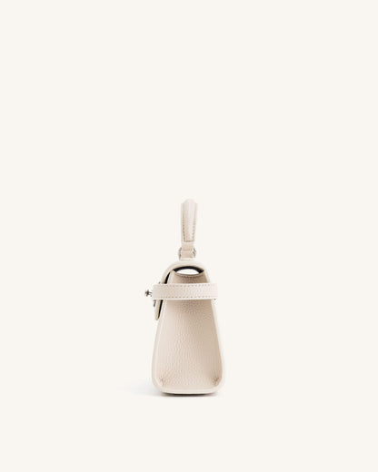 Elise Top Handle Bag - White
