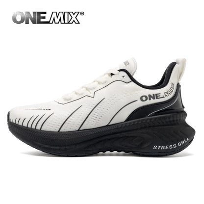 ONEMIX ORIGINAL Tênis de corrida branco para homens e mulheres