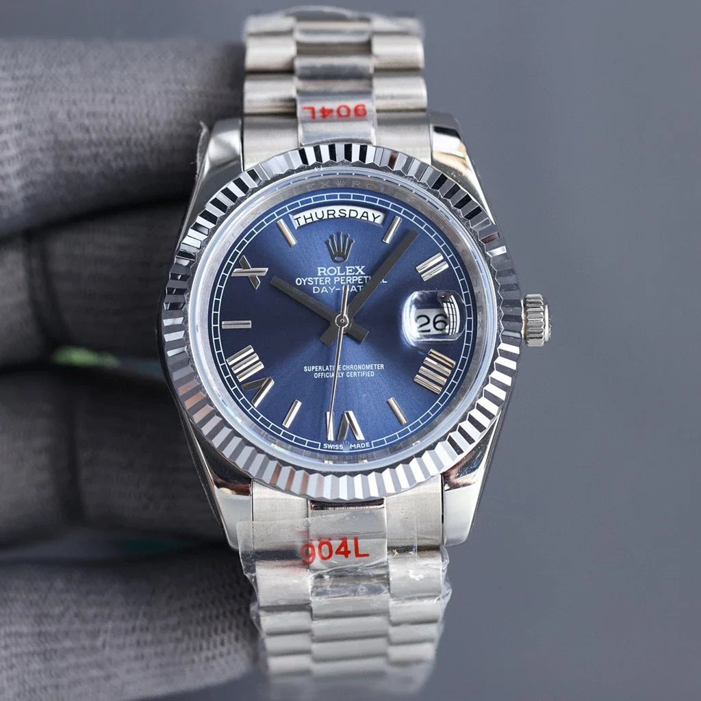 Relogio Day Date Presidente Safira